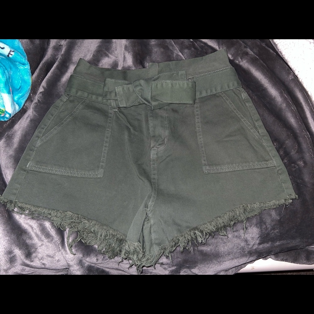 Green shorts